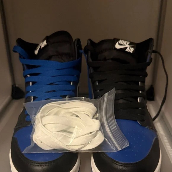 Nike Air Black and Royal Blue Sneakers Sneakers